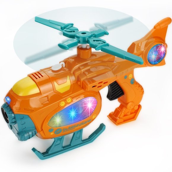 Bubble Gun Bubble Machine for Toddlers, 2000+ Bubbles Per Minute, Helicopter Bu - Picture 10 of 10